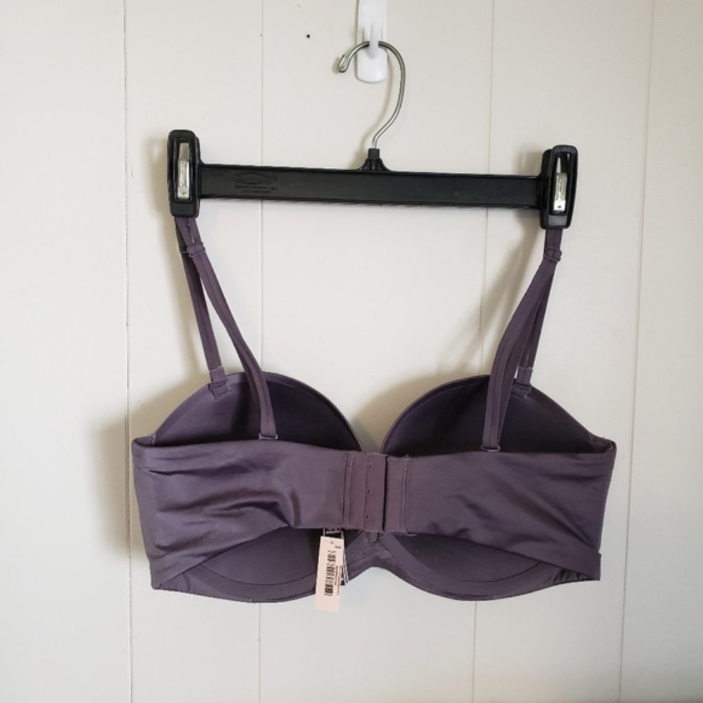 Victoria's Secret Push-Up Padded Underwire Strapless Bra NEW NWT 34C Purple - Picture 3 of 9